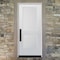 Codel Doors 36" x 80" Primed White Shaker Exterior Fiberglass Door 3068LHISPSF2PSHK49161DB - alternate 4